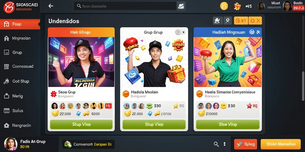 megafafa - Fitur interaktif untuk bermain bersama teman.